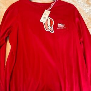 Santa Whale Long Sleeve Cotton Women’s Vineyard Vines Brand New With Tags Size L